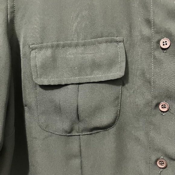 ⭐️2/$30⭐️ Short-sleeve, sheer black button down blouse/shirt, size medium - Picture 5 of 7